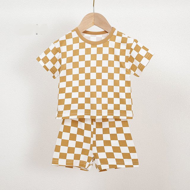 Bamboo Checkered Baby Set BS200 by Aston Garment