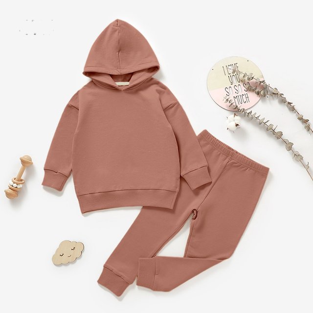 French Terry Hoodie & Jogger Set BS111 view 3