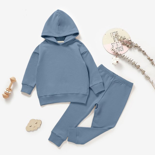 French Terry Hoodie & Jogger Set BS111 view 4