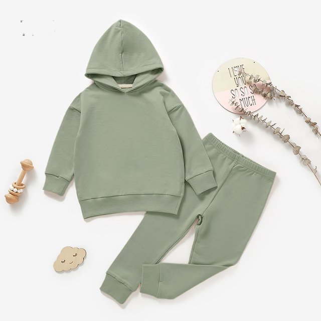 French Terry Hoodie & Jogger Set BS111 view 5