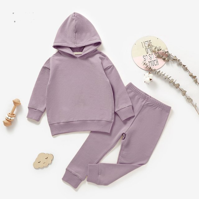 French Terry Hoodie & Jogger Set BS111 view 6