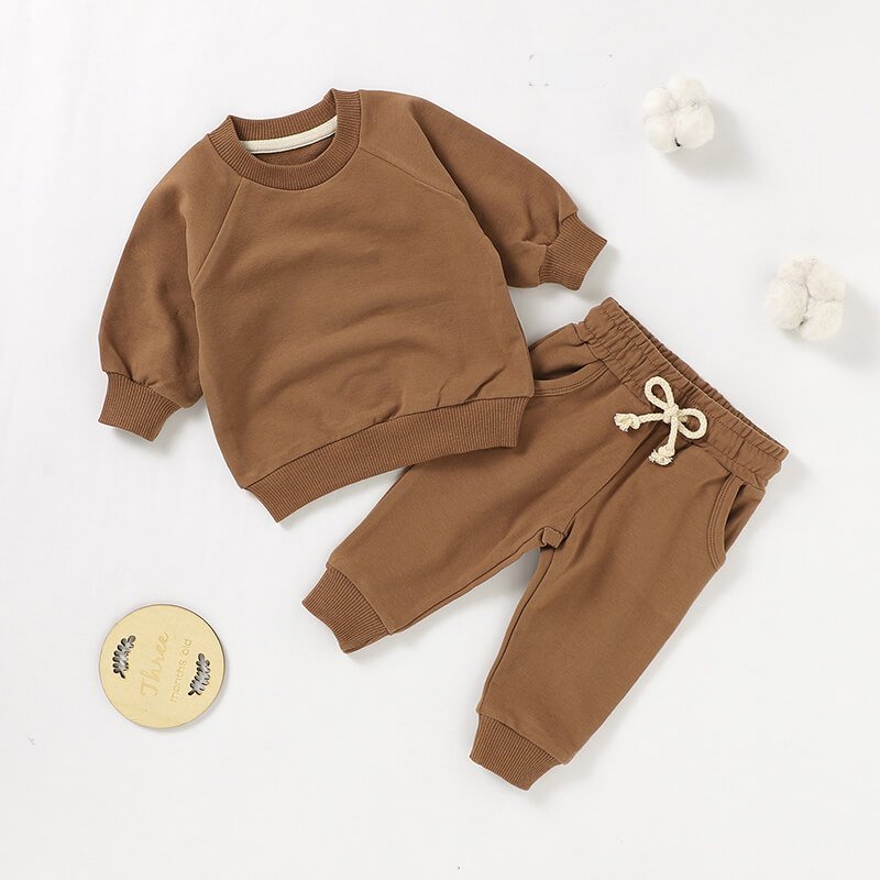 French Terry Sweatshirt & Jogger Set BS48F — view 3