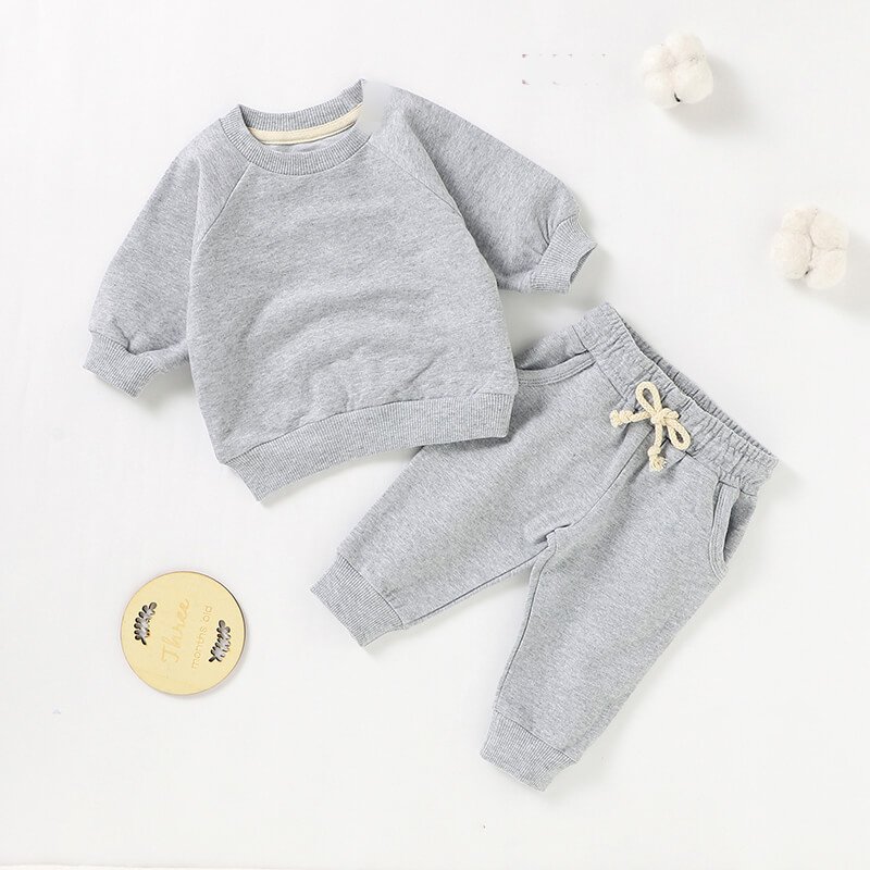 French Terry Sweatshirt & Jogger Set BS48F — view 4