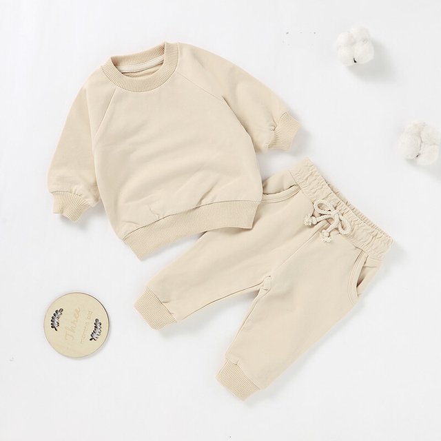 French Terry Sweatshirt & Jogger Set BS48F view 5