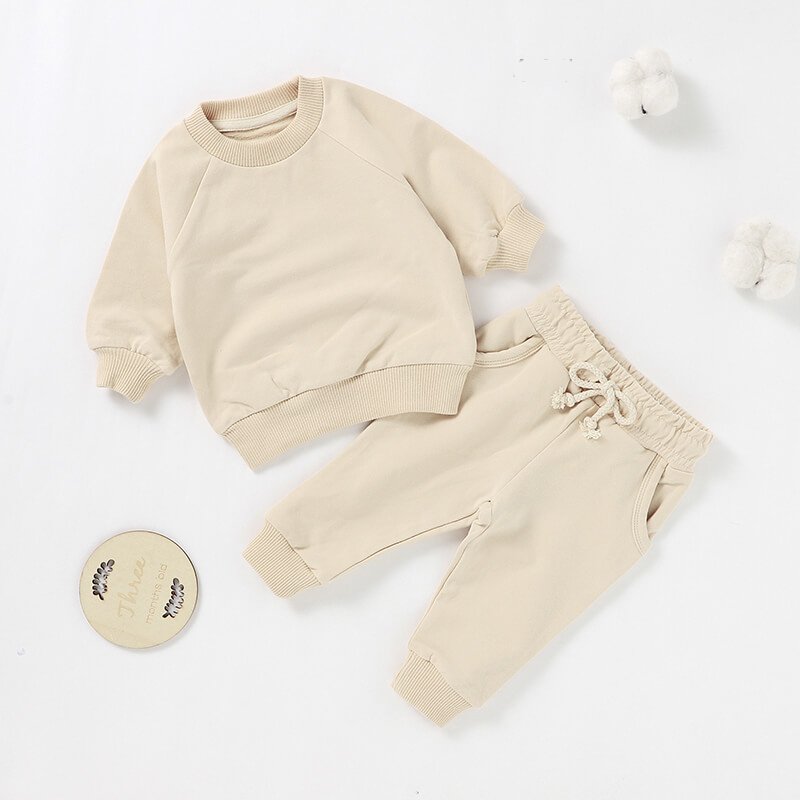 French Terry Sweatshirt & Jogger Set BS48F — view 5