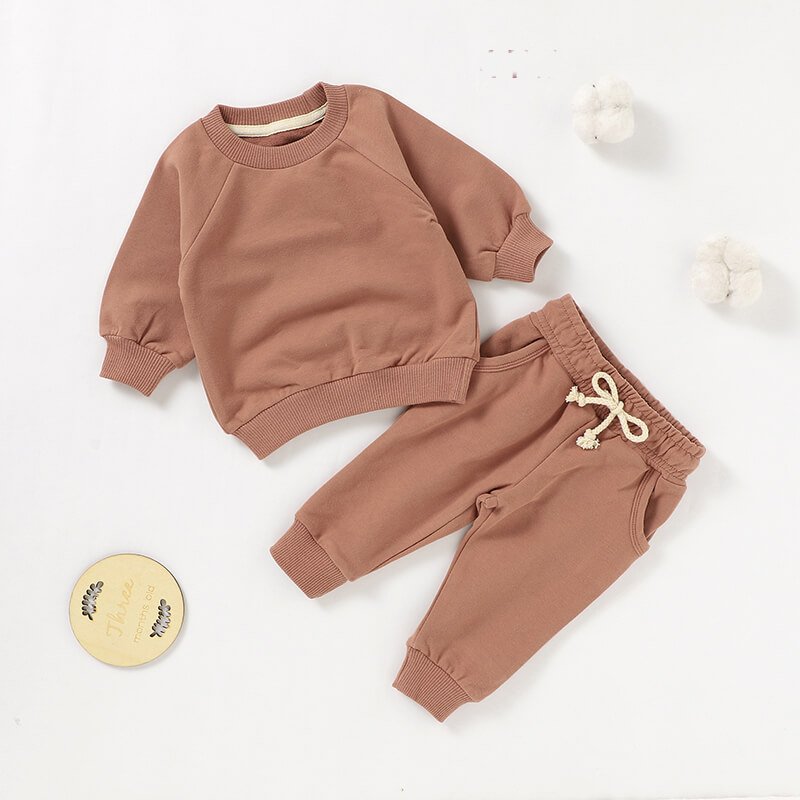 French Terry Sweatshirt & Jogger Set BS48F — view 6
