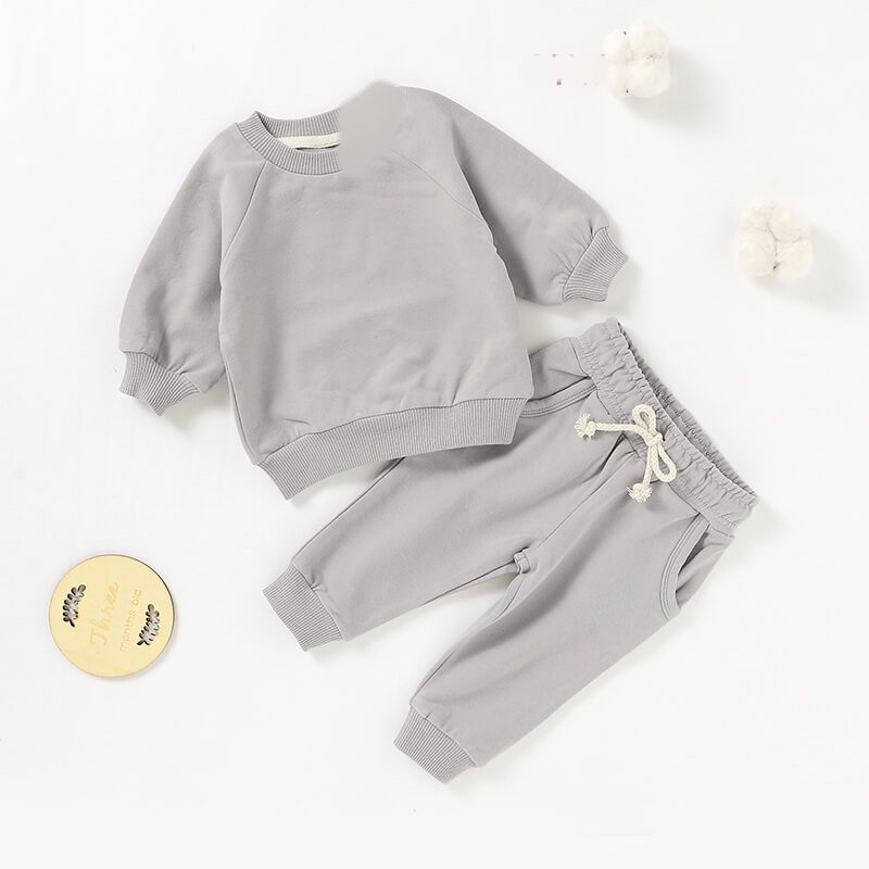 French Terry Sweatshirt & Jogger Set BS48F — view 7