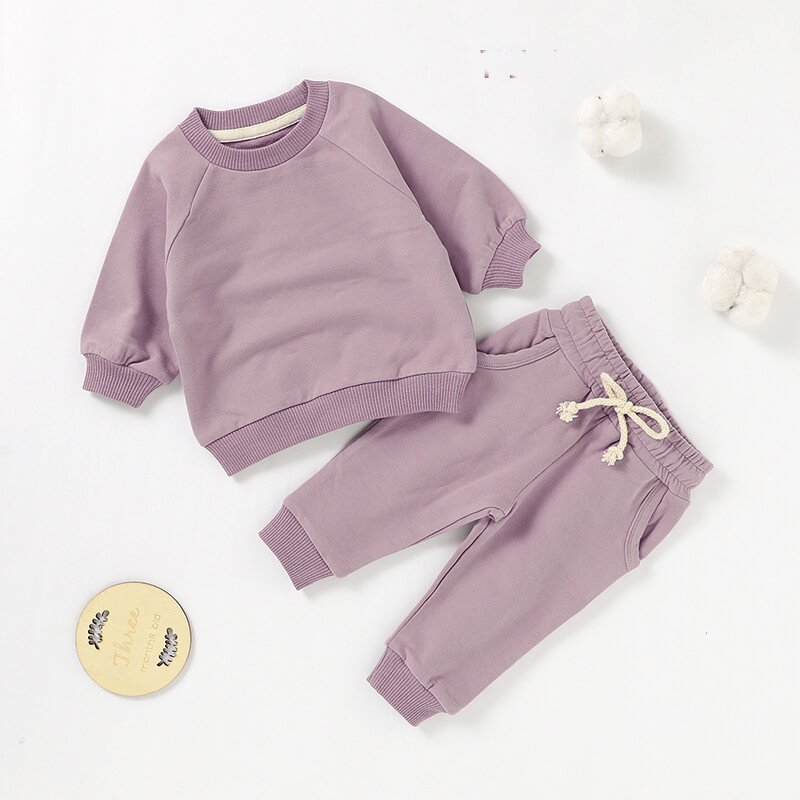 French Terry Sweatshirt & Jogger Set BS48F — view 9