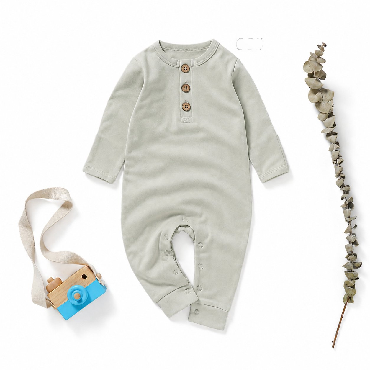 Interlock Henley Romper BR38F