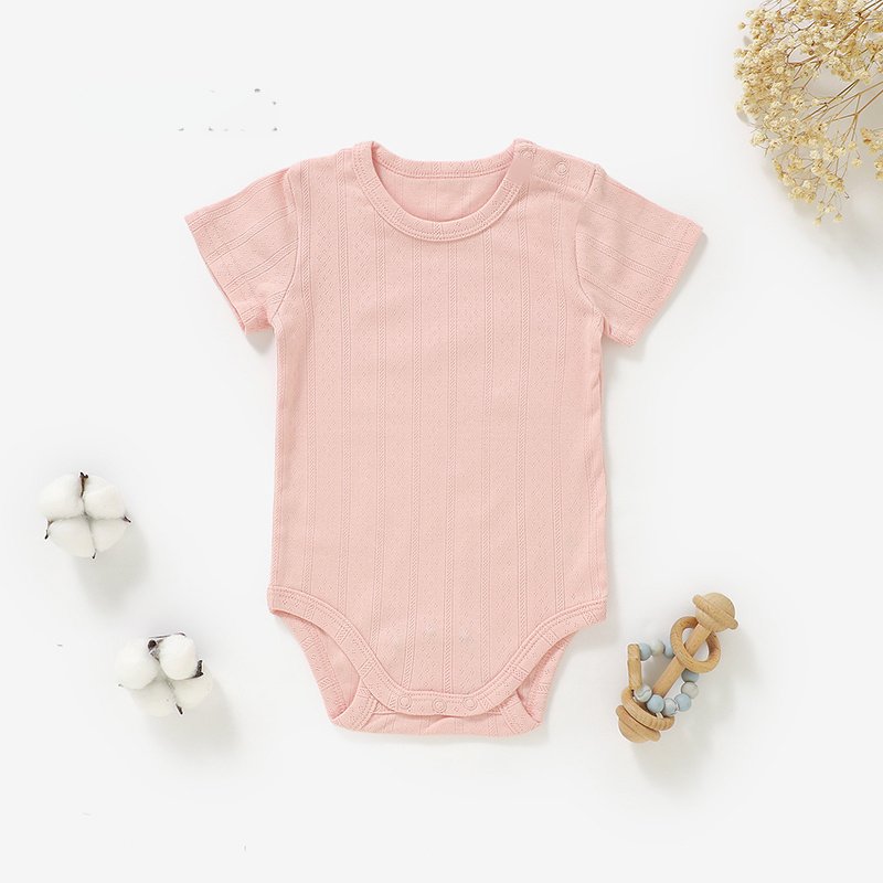 Pointelle Jacquard Bodysuit (Short Sleeve) BB140 — view 4