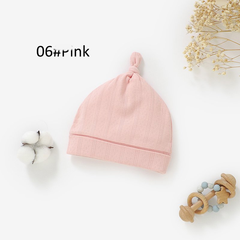 Pointelle Jacquard Knot Hat ABH42F — view 3
