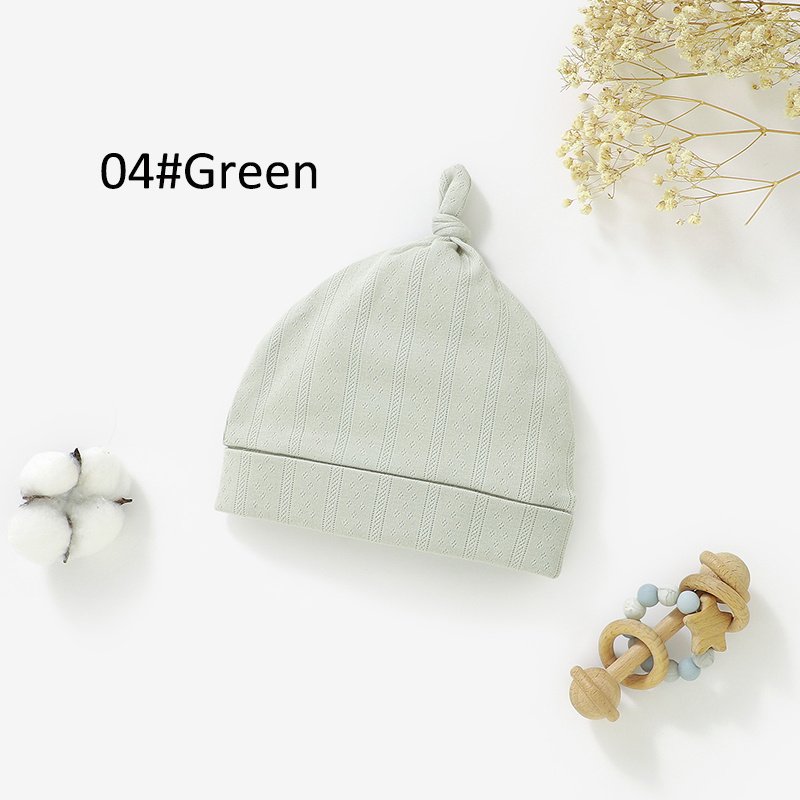 Pointelle Jacquard Knot Hat ABH42F — view 4