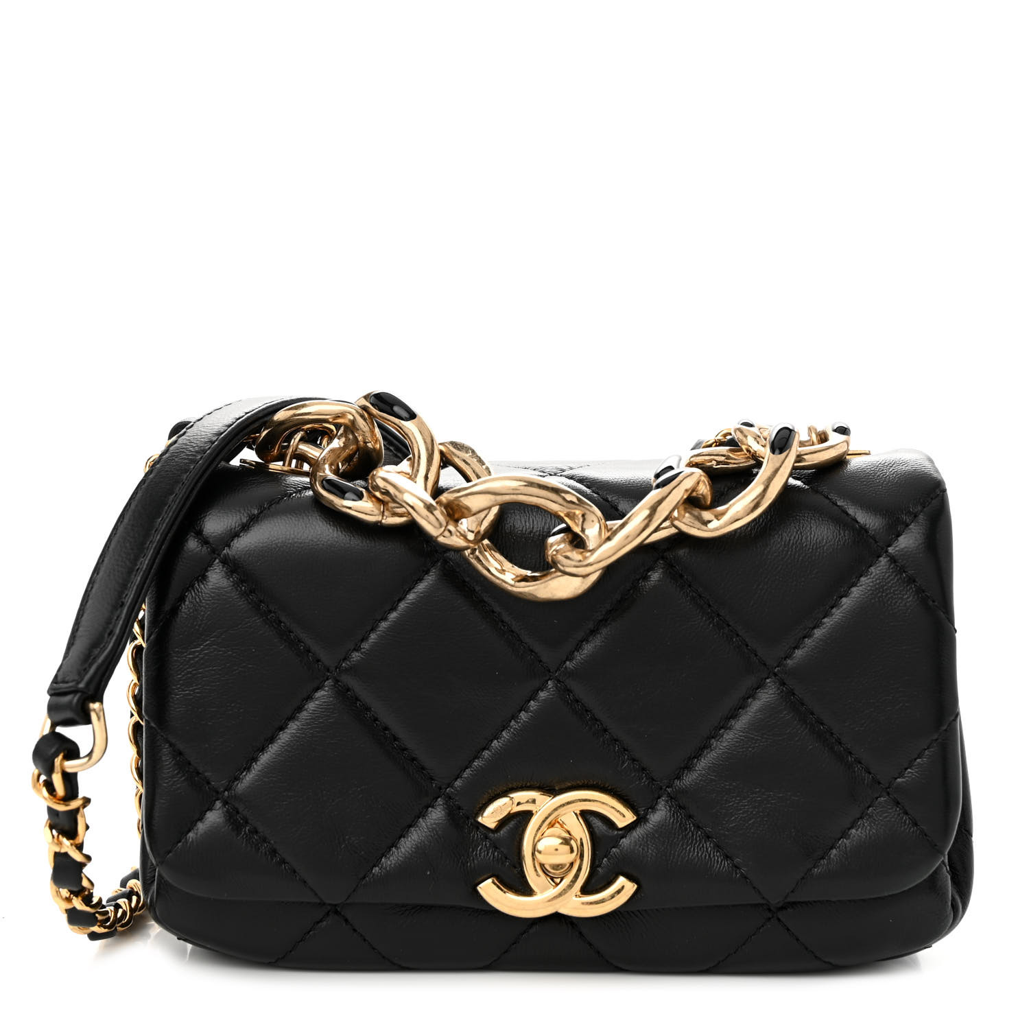 Chanel Mini Color Match Flap Black