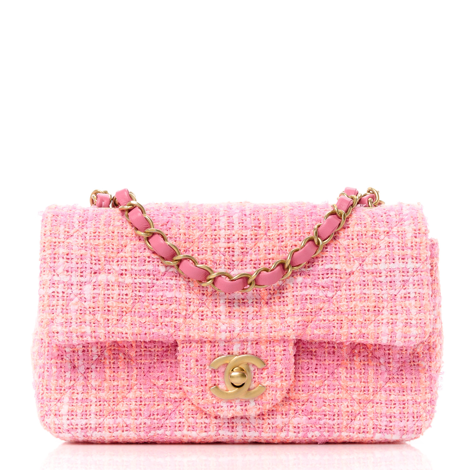 Chanel Mini Rectangular Flap Pink Multicolor