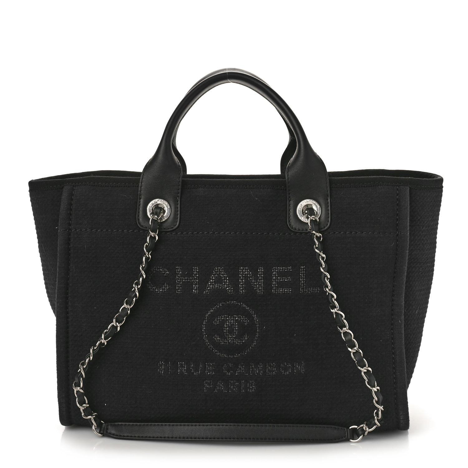 Chanel Small Deauville Tote Black