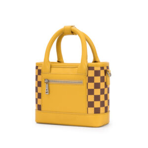 Custom Fashion Women PU Leather Tote Bags Wholesale PW046 Yellow
