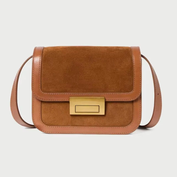 Custom Logo Women Suede Leather Messenger Bags G230726