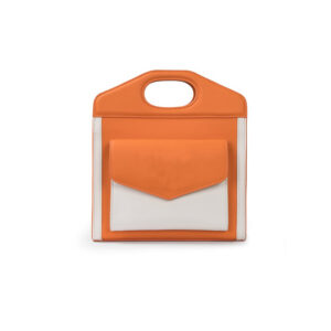 Fashion Women Pocket Mini Leather Tote Bags PW069 Orange