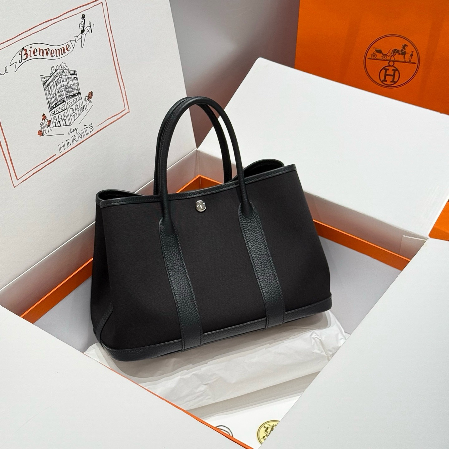 Hermes Garden Party 30cm Bag Canvas Negonda Leather 04 – Hermès Designer Bag Review & Style Guide