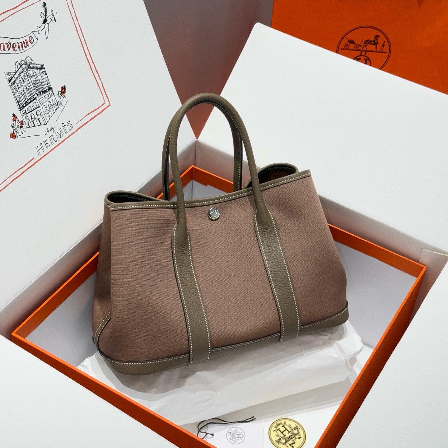 Hermes Garden Party 30cm Bag Canvas Negonda Leather 09 – Hermès Designer Bag Review & Style Guide