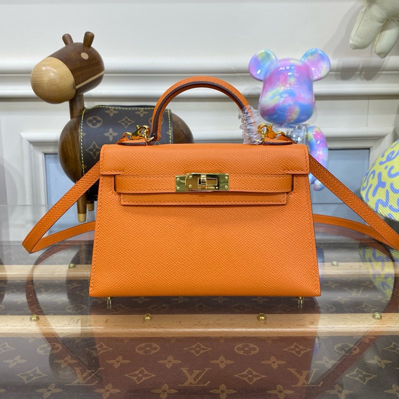Hermes Mini Kelly II Bag 19cm Original Calfskin Leather Gold Orange – Everything You Need to Know About This Hermès Kelly Bag